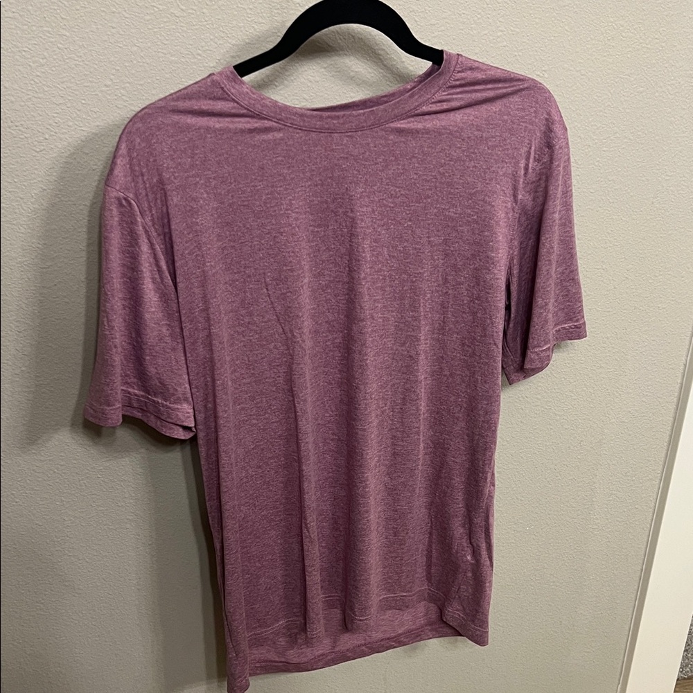 Old Navy Men's Heathered Purple Short Sleeve Tee